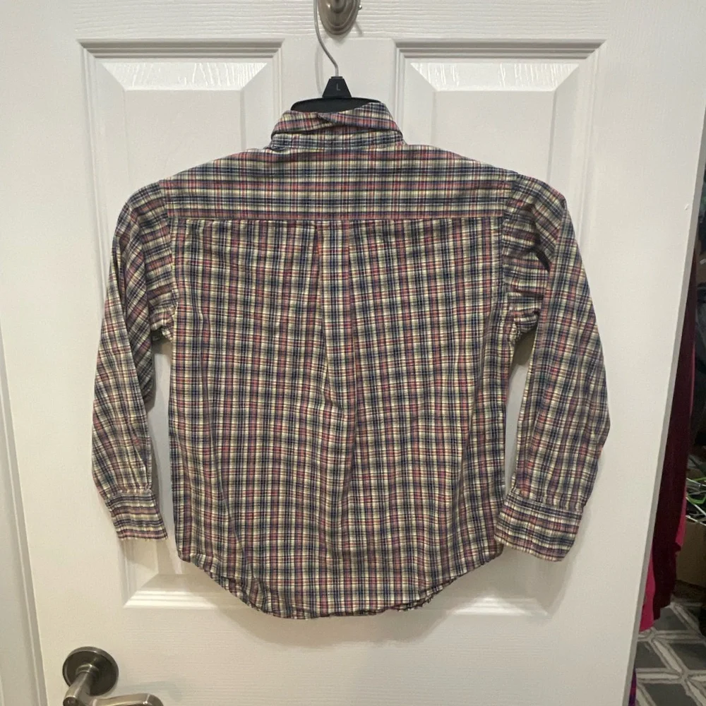 Ralph Lauren Red and Blue Button Down Shirt